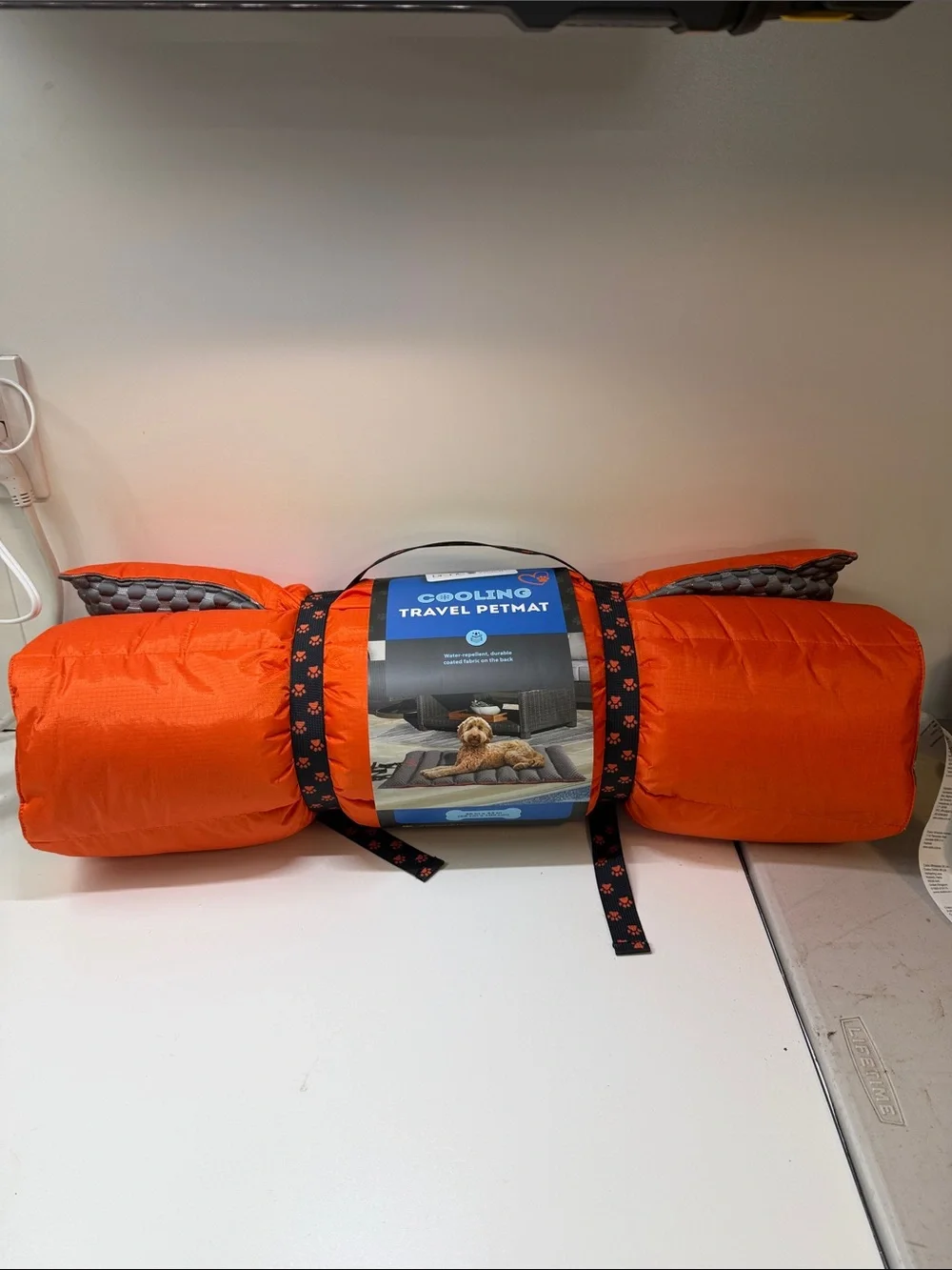 Cooling Travel Pet Mat - Bright Orange